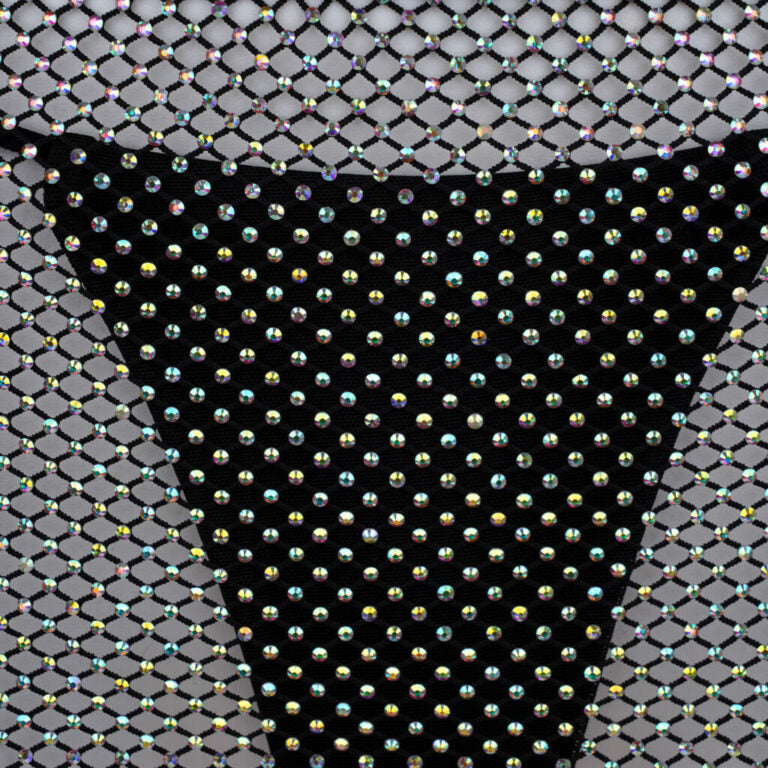 2 PC SUPER BLING FISHNET RHINESTONE DANCEWEAR SWIMSUIT COVER UP