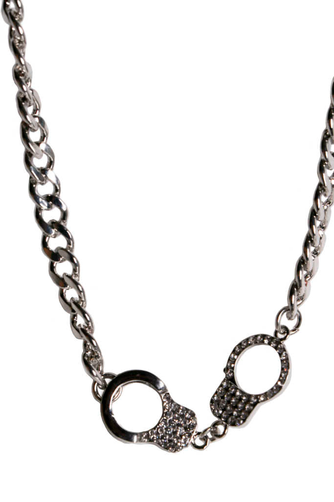 HANDCUFF NECKLACE RHINESTONE KNECKLACE FESTIVALWEAR