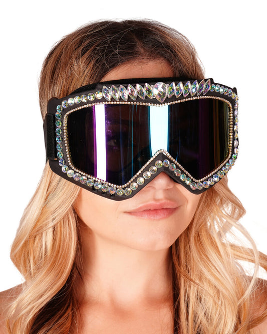 Bling Crystal Snowboarding Ski Goggles