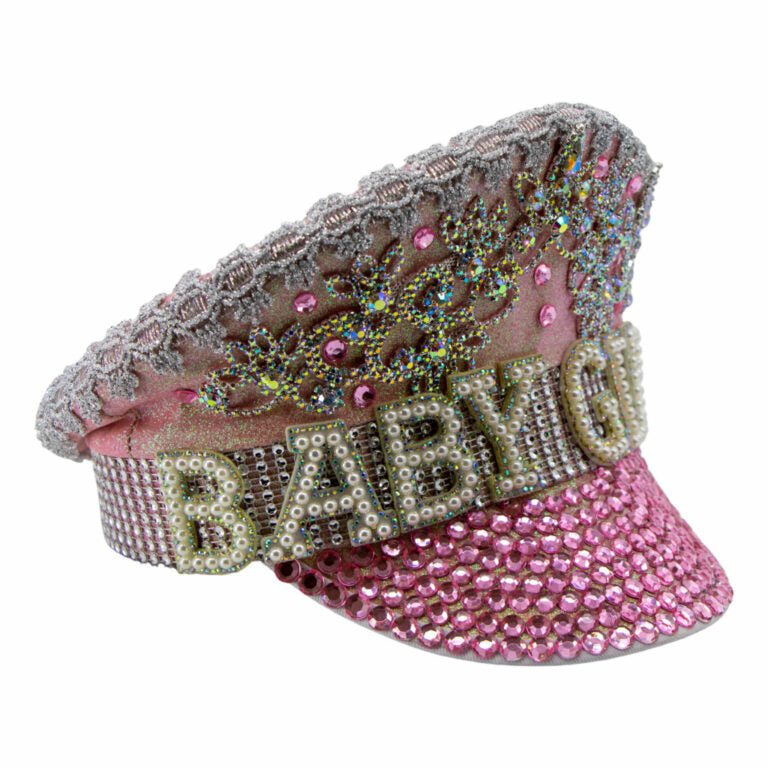 BABY GIRL CAPTAIN MILITARY SEQUIN BACHELORETTE COSTUME POLICE HAT
