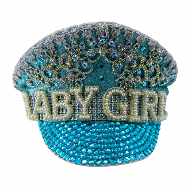 BABY GIRL CAPTAIN MILITARY SEQUIN BACHELORETTE COSTUME POLICE HAT