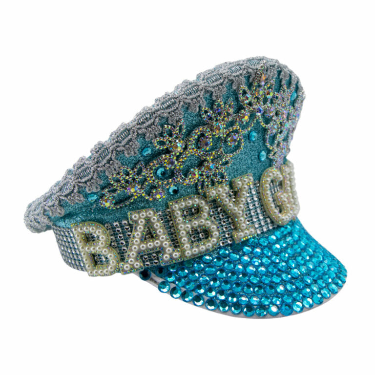BABY GIRL CAPTAIN MILITARY SEQUIN BACHELORETTE COSTUME POLICE HAT
