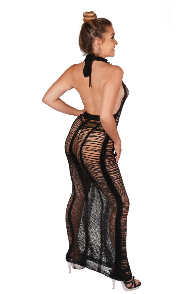 Sexy Long Ripped Look Dress or Cover Up