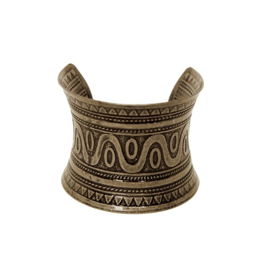 Tribal Antique Gold Cuff