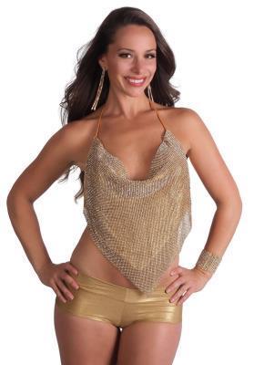 Rhinestone Halter V top