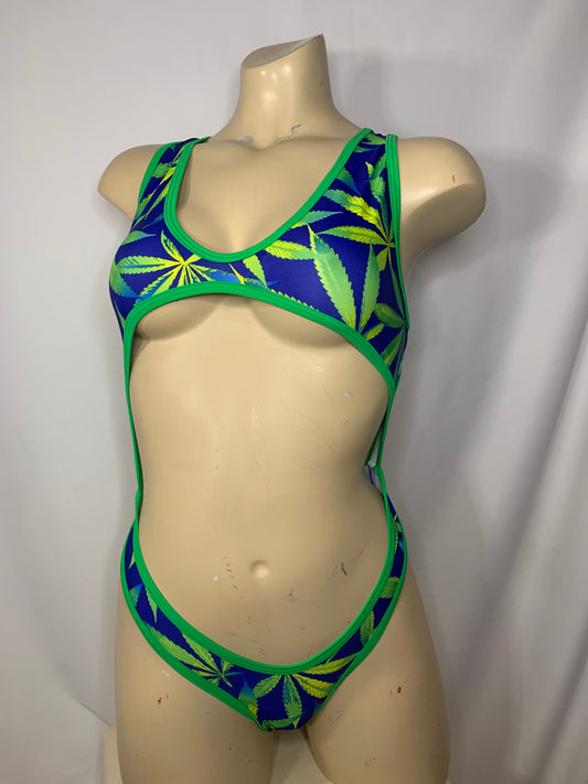 420 Marijuana Weed Bodysuit Dancewear Festivalwear