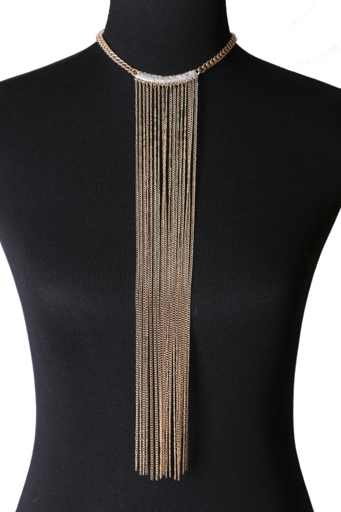 Necklace with Long Fringe