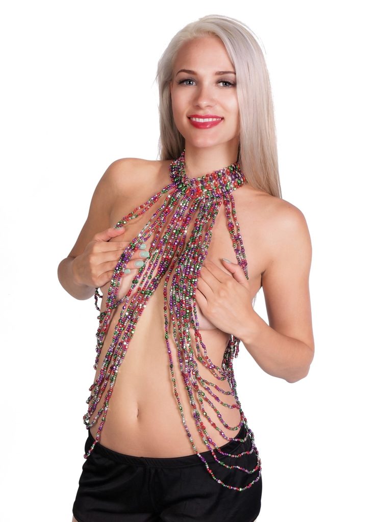 Beaded Choker Knecklace (Belt not Included)