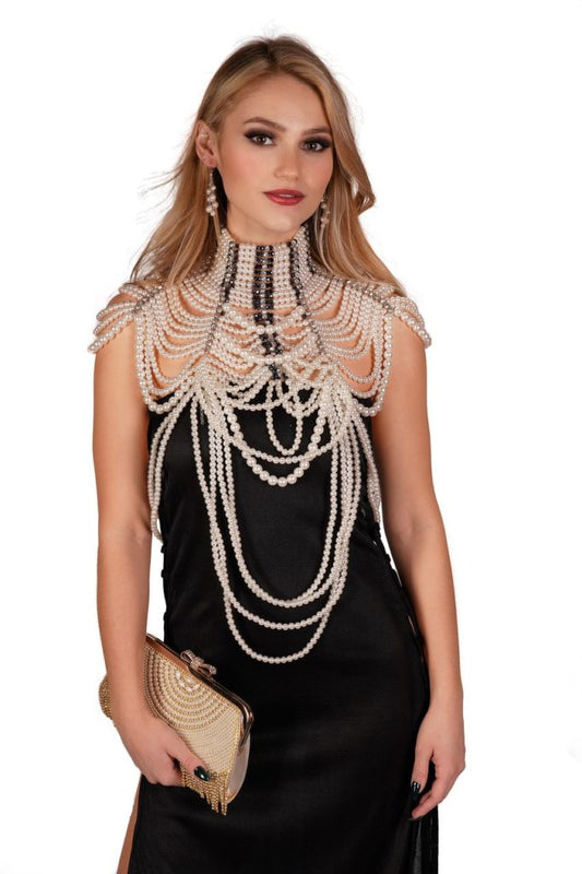 Body Pearl Necklace Choker