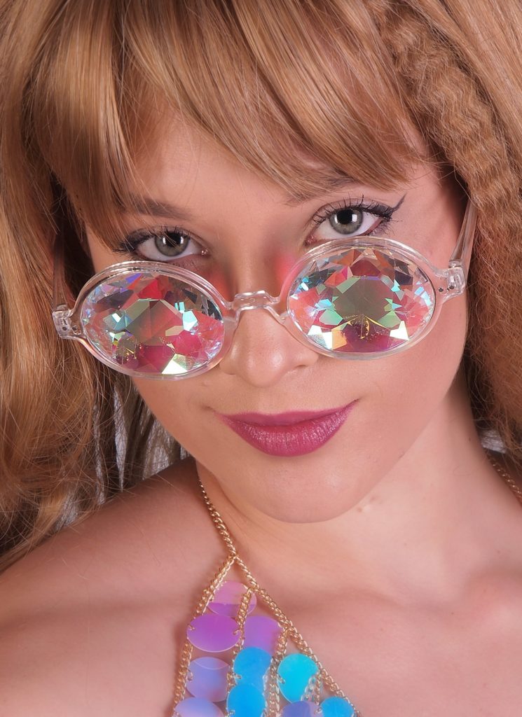 KALEIDOSCOPE GLASSES ROUND FRAME Rave Glasses