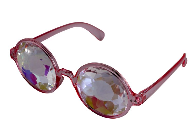 KALEIDOSCOPE GLASSES ROUND FRAME Rave Glasses