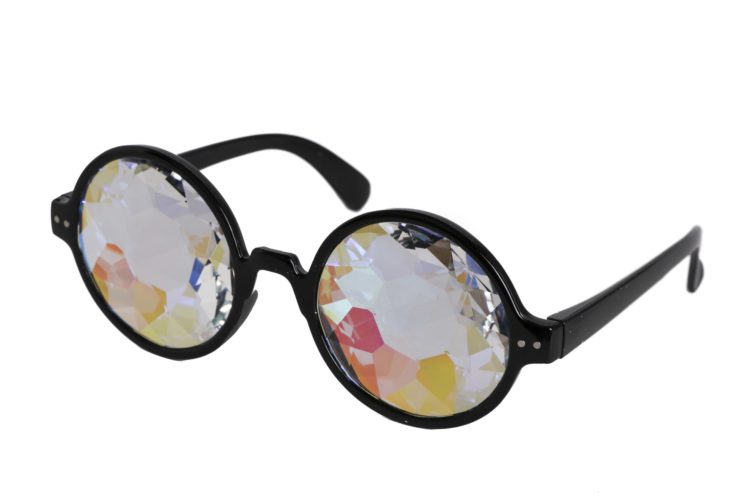 KALEIDOSCOPE GLASSES ROUND FRAME Rave Glasses