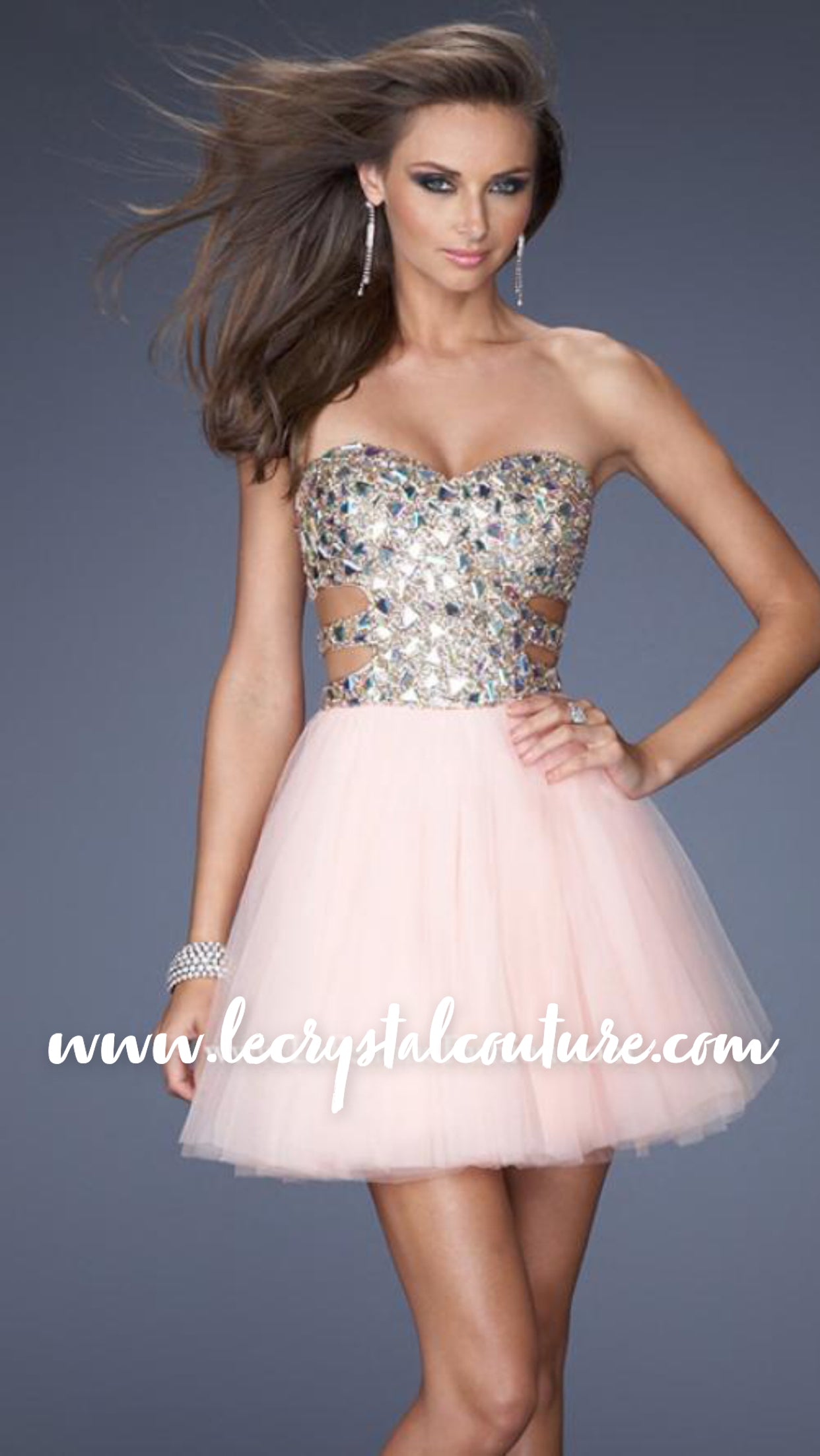 Super Bling Fancy Bodice w/ Tulle Skirt Dress