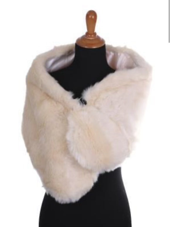 Faux Fur Wrap Stole