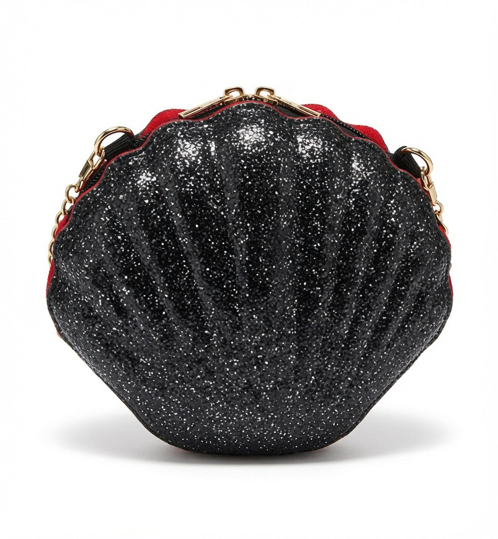 SPARKLING MERMAID SHELL  PURSE HANDBAG CLUTCH