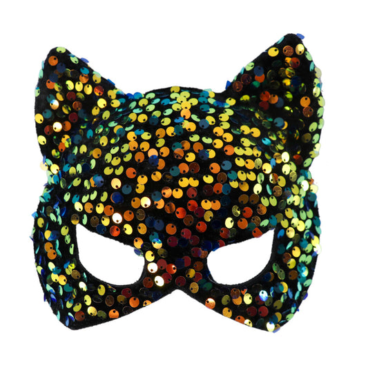Sexy Sequin Cat Mask