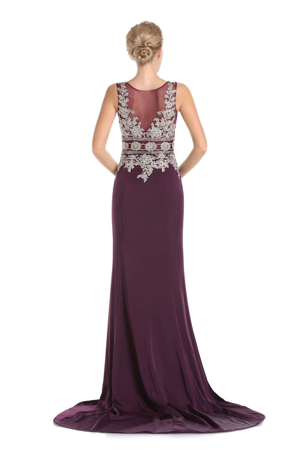 Special Occasion Gown with Beaded Bodice