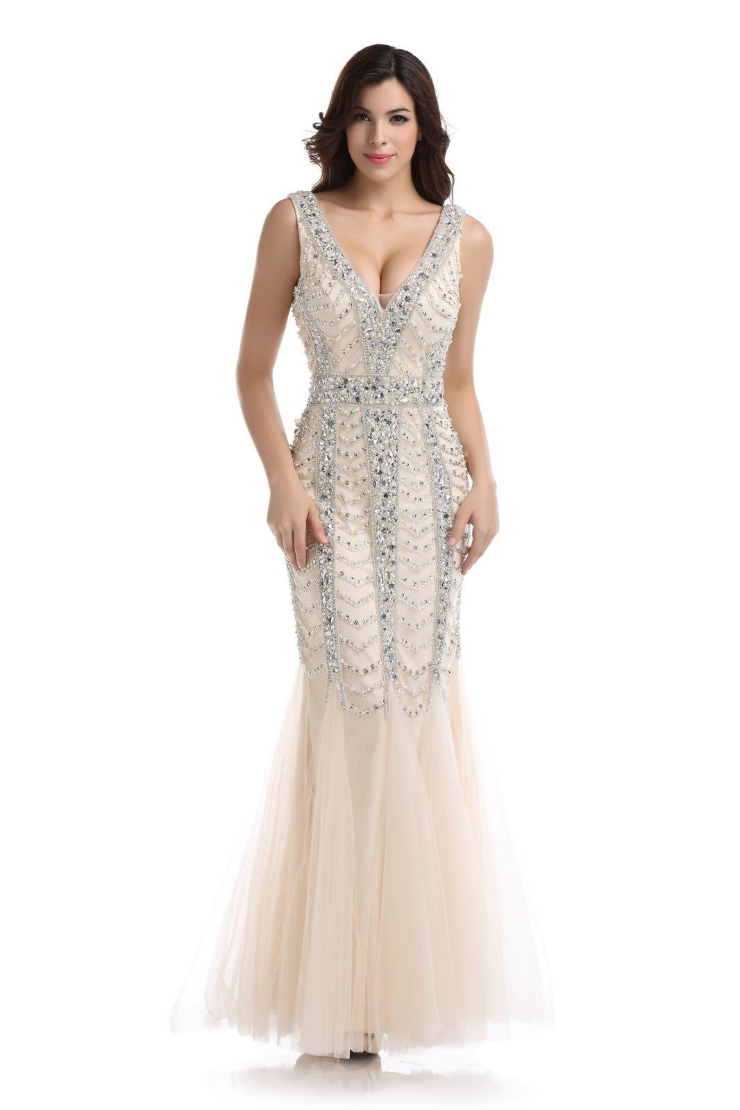 Crystal encrusted gown