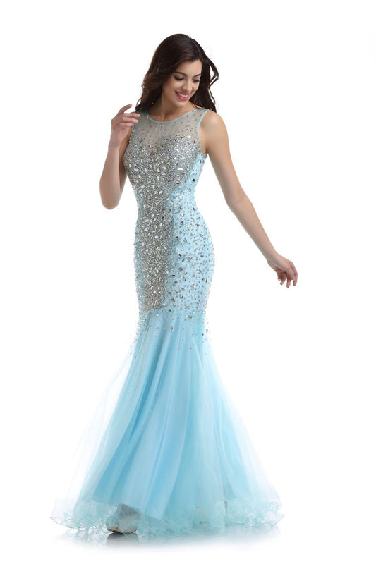 Rhinestone  Detailed Pageant Gown